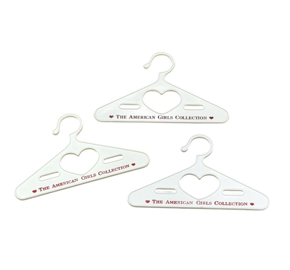 Vintage American Girls Collection Doll Hangers Pleasant Company Set Of 3